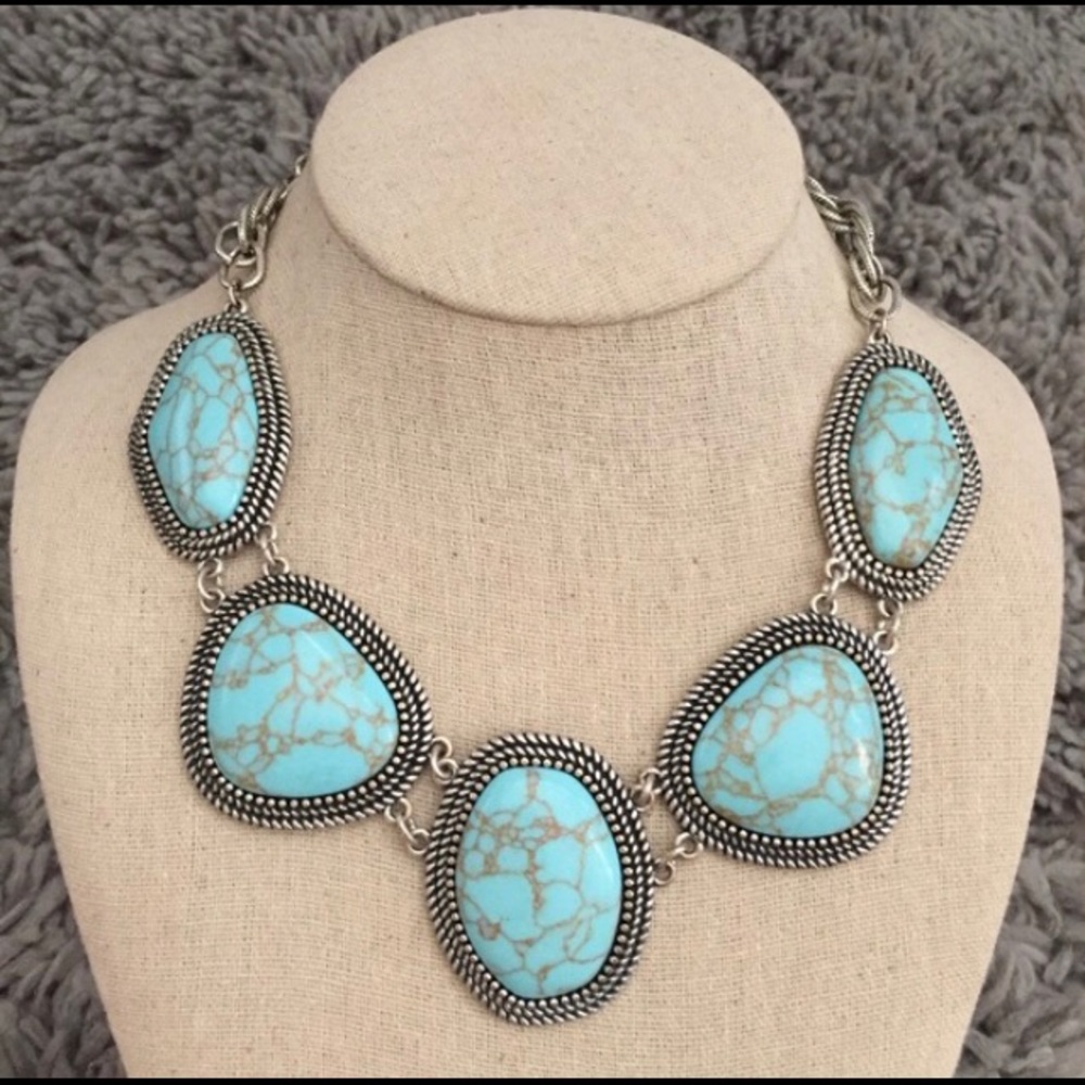 Premier Designs Turquoise Boho Chic Necklace